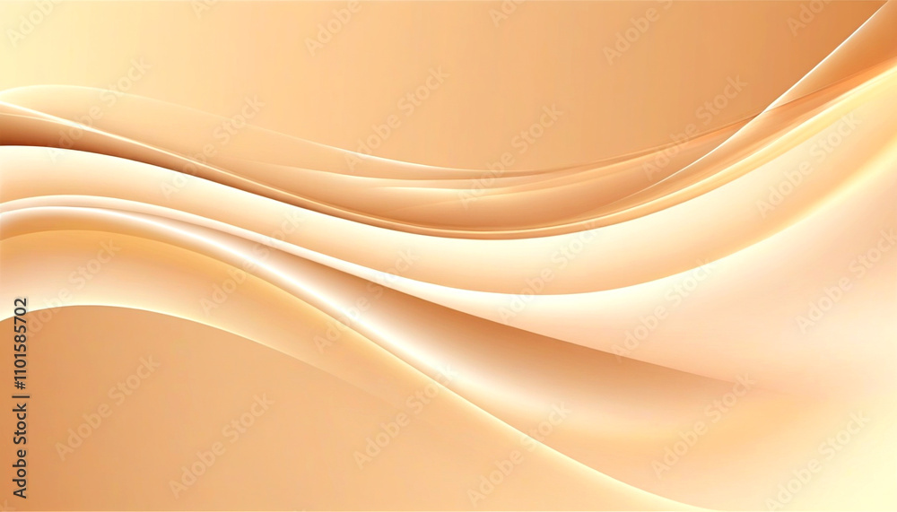 Fototapeta premium Soft curves and gentle waves bring warmth to a serene abstract composition