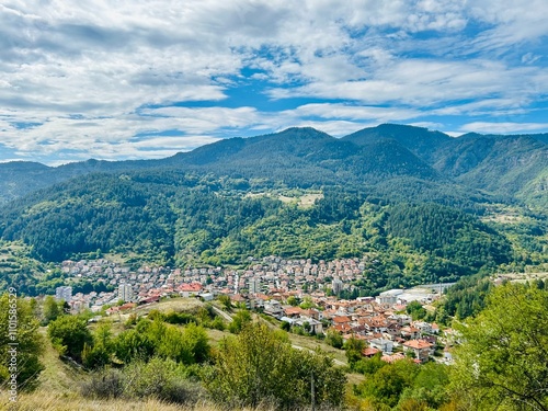 view of the mountains