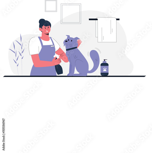 Pet Care Services Illustration