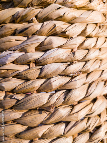 Obraz na płótnie Abstract texture of woven reed w salonie