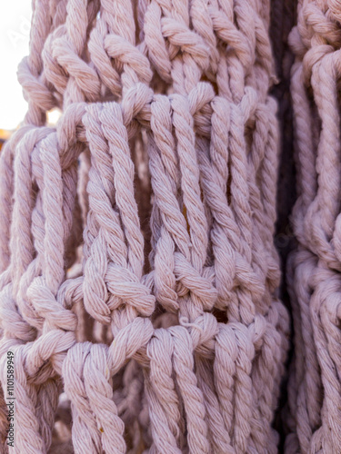 Obraz na płótnie Abstract texture of knitted rope w salonie