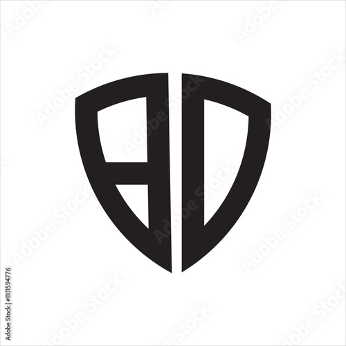 BD LETTER LOGO WITH TWO COLOR