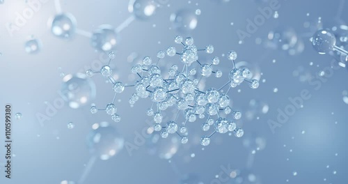 Wallpaper Mural Lupeol, rotating 3D model of triterpenoid, seamless looped video Torontodigital.ca