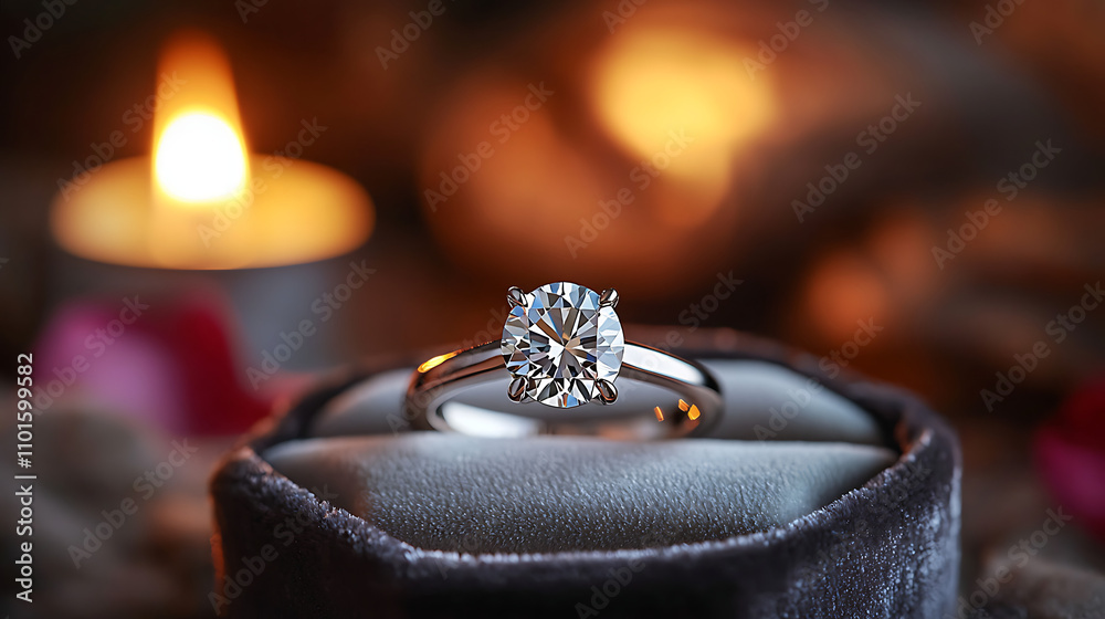 Diamond Ring Surprise Proposal in Romantic Setting Diamond Ring Surprise Proposal in Romantic Setting