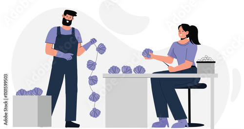 Aquaculture Concept Illustration