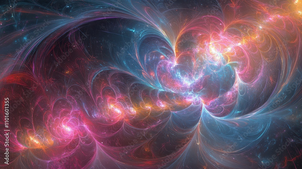 Nebula wallpaper glowing in vibrant neon hues surrounded by faint starry background Nebula wallpaper glowing in vibrant neon hues surrounded by faint starry background