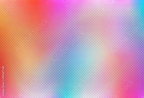 Abstract colorful halftone gradient background