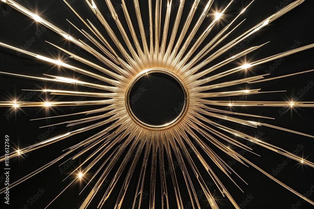 Obraz premium Brilliant Radiance Reflected on a Dark Canvas