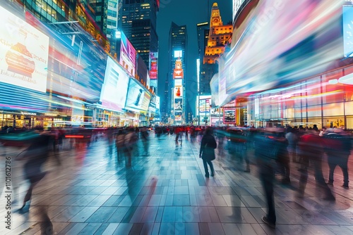 Wallpaper Mural Vibrant Nighttime Cityscape of Times Square, New York Torontodigital.ca