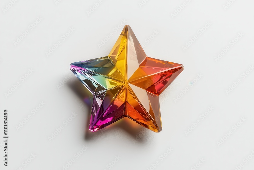 Rainbow Crystal Star LGBTQ Pride Celebration Wedding Decor