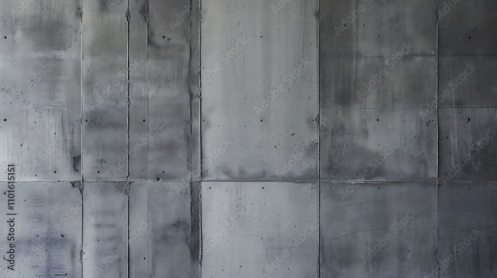 A textured concrete wall with varying shades of gray, showcasing industrial design and minimalist aesthetics.
