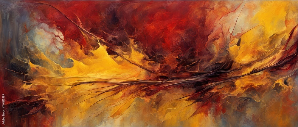 Vibrant Abstract Art Featuring Dynamic Swirls of Red, Orange, and Yellow Hues Evoking Passionate Energy Vibrant Abstract Art Featuring Dynamic Swirls of Red, Orange, and Yellow Hues Evoking Passionate Energy