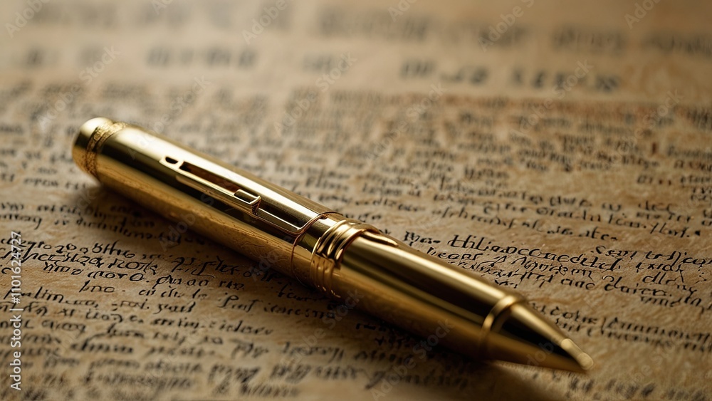 Contracts are sealed with a gold pen, signifying accomplishment and success. Contracts are sealed with a gold pen, signifying accomplishment and success.