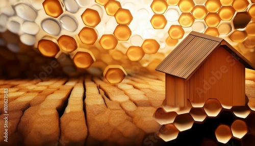 honey bee home background