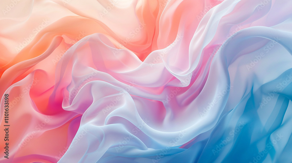 Obraz premium Abstract light background with a soft gradient and smooth motion effect.