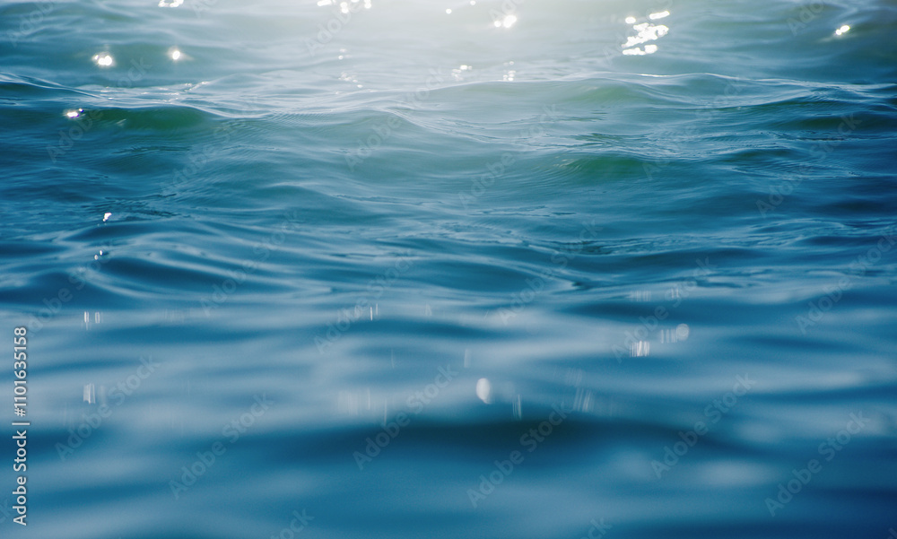 Obraz premium Blue sea water background texture
