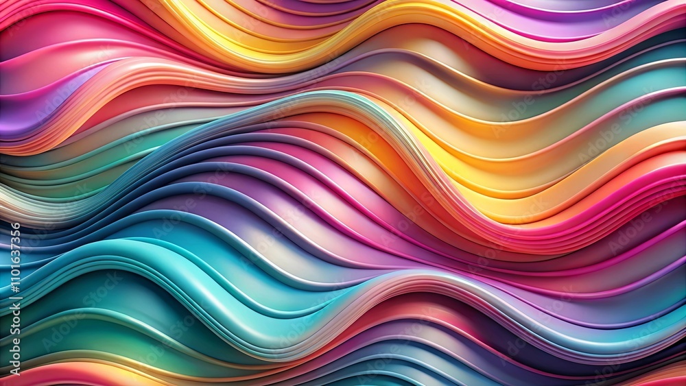Abstract Colorful Wave Pattern Background Design Featuring Vibrant Hues and Smooth Curves Abstract Colorful Wave Pattern Background Design Featuring Vibrant Hues and Smooth Curves