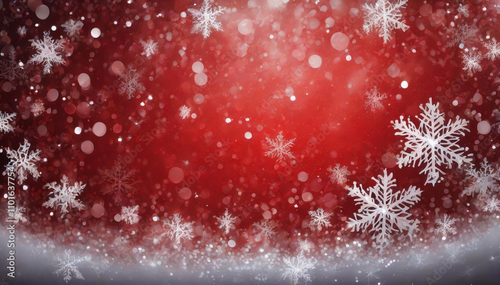 Elegant red Christmas background with intricate snowflakes, festive holiday design perfect for seasonal greeting cards, digital invitations, decorations, and winter-themed projects. Elegant red Christmas background with intricate snowflakes, festive holiday design perfect for seasonal greeting cards, digital invitations, decorations, and winter-themed projects.