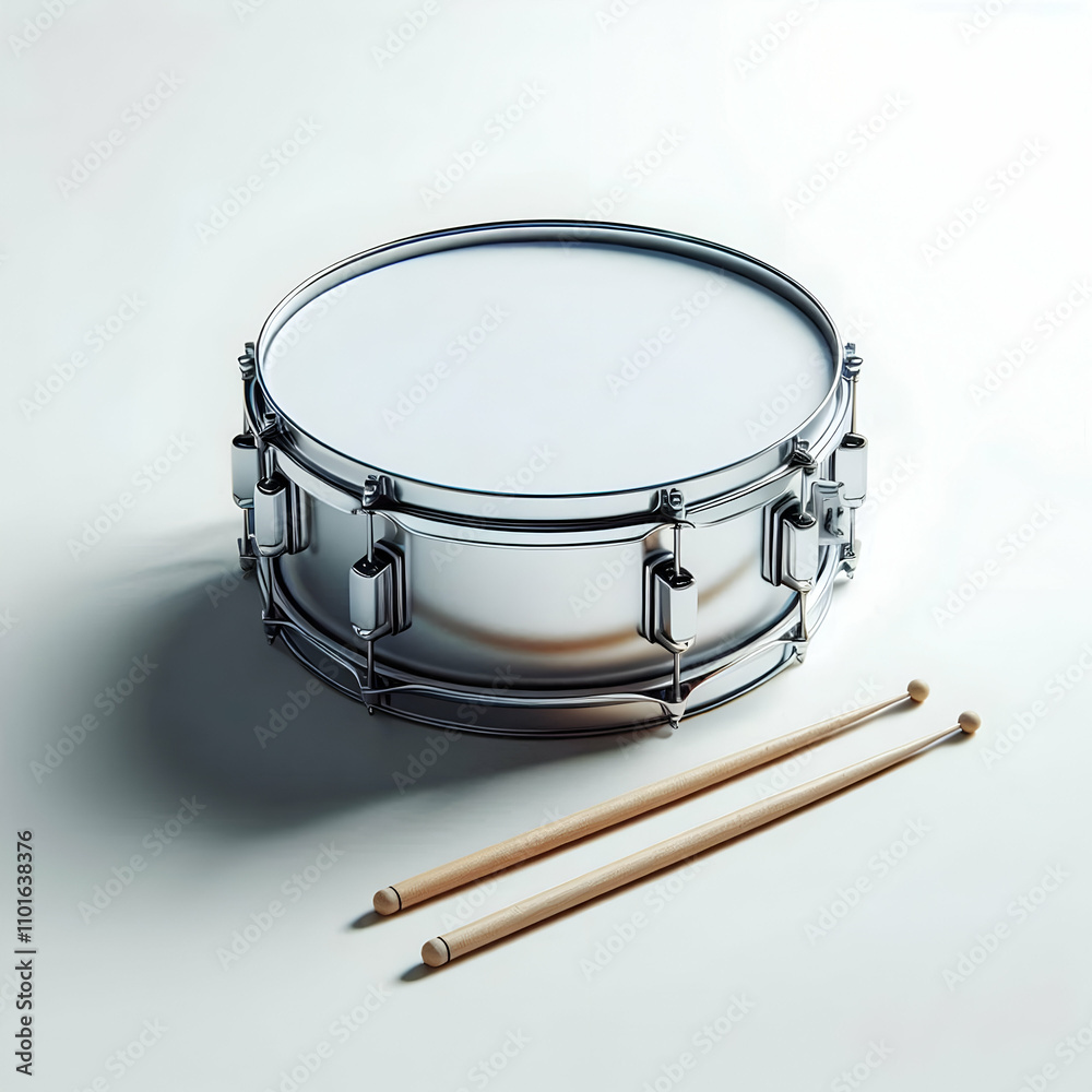 Snare drum top view Snare drum top view