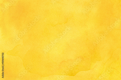 Abstract yellow watercolor background texture