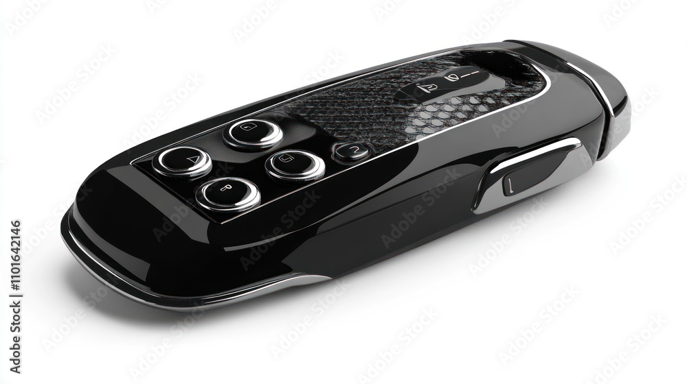 Sleek Black Car Key with Multiple Control Buttons Sleek Black Car Key with Multiple Control Buttons