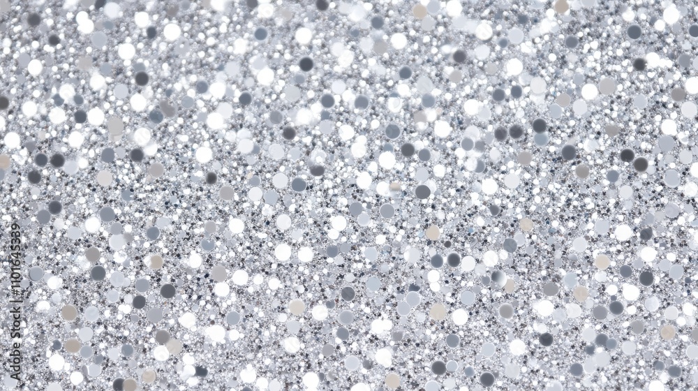 Shimmering silver and white glitter texture, creating a festive, abstract background that evokes the sparkling essence of a Christmas winter wonderland. Shimmering silver and white glitter texture, creating a festive, abstract background that evokes the sparkling essence of a Christmas winter wonderland.