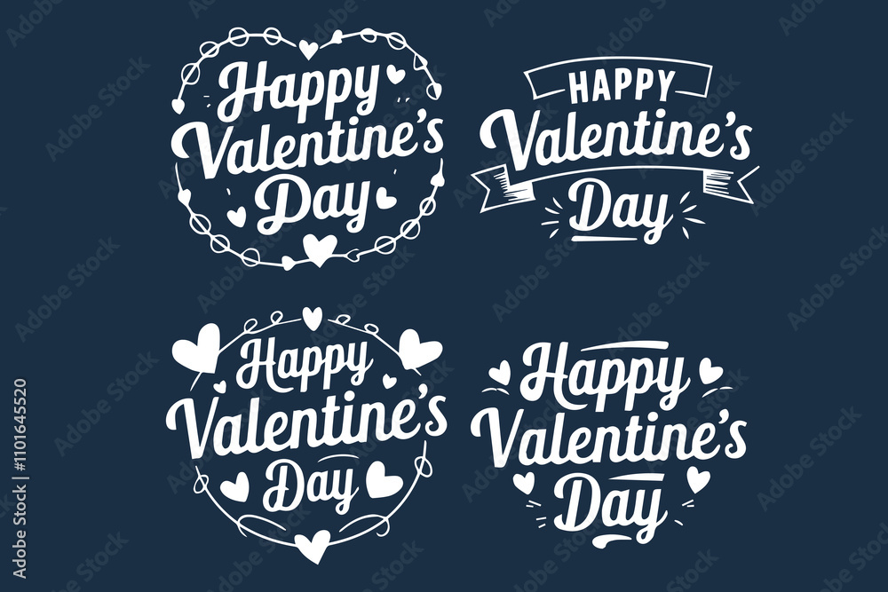 Celebrating Valentine's Day with Love Icons vector