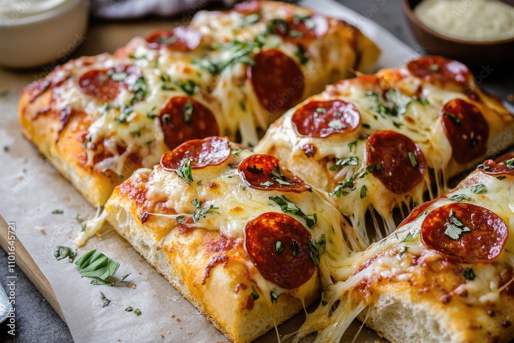 Delicious Pepperoni Pizza Bread Appetizer Bites Delicious Pepperoni Pizza Bread Appetizer Bites