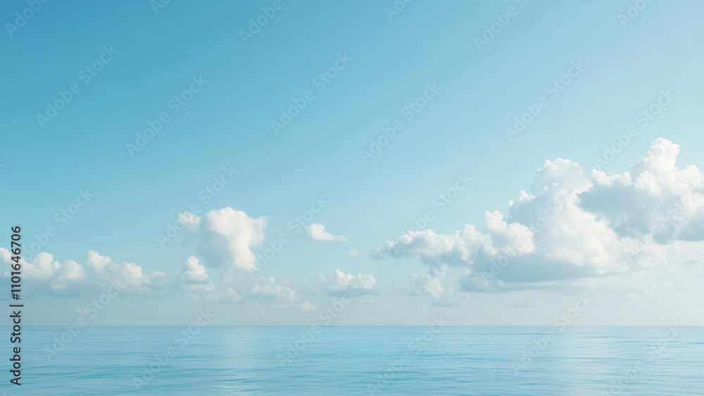 Minimalist view of the sea and sky blending at the horizon, creating a calm and serene coastal atmosphere. Minimalist view of the sea and sky blending at the horizon, creating a calm and serene coastal atmosphere.