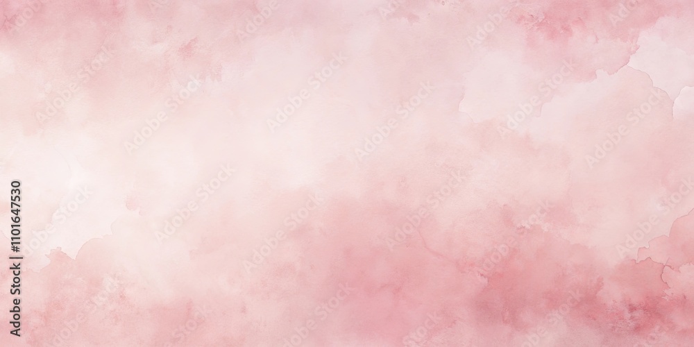 Fototapeta premium Subtle Pink Watercolor Wash Background Texture for Design Projects