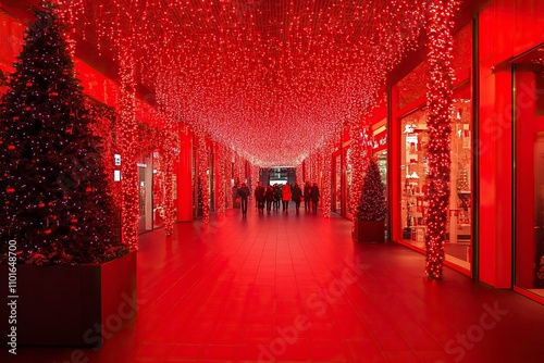 title picture for a blog post covering measures to increase online visibility during christmas, red elements symbolozing the Kaufland Global Marketplace,  photo