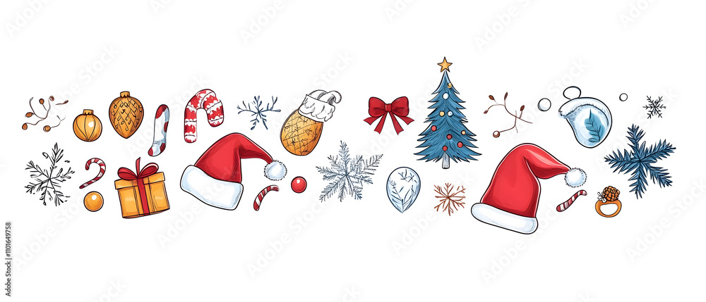 Fototapeta premium New Year or Christmas festival card poster or wallpaper, it can be used in advertising. There is space to text.