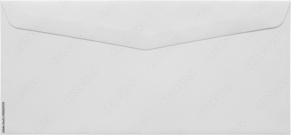 White paper envelope isolated on white background White paper envelope isolated on white background