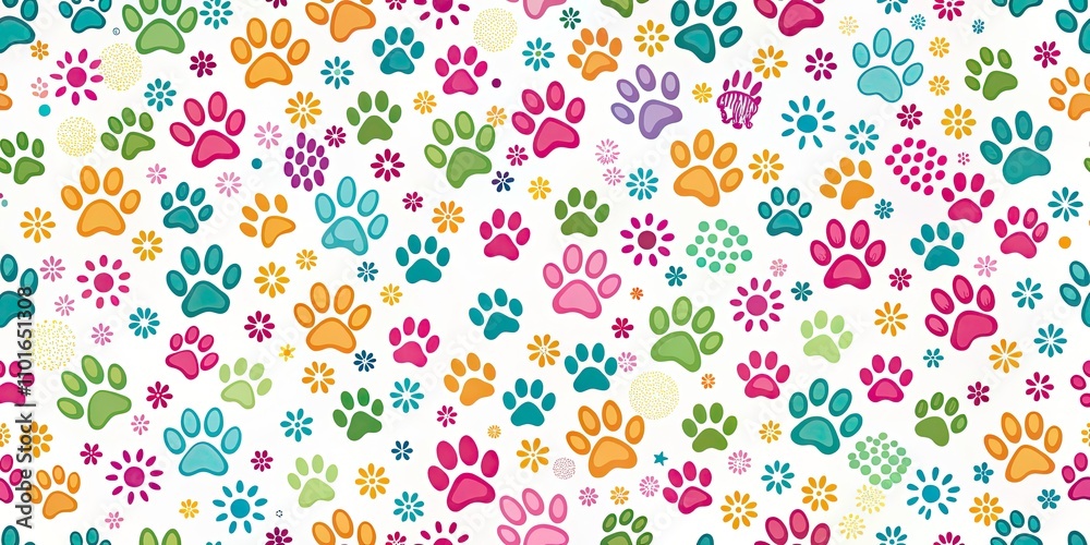 Paw Print Vector Trail of Cats and Dogs for T-Shirts and Backgrounds - Puppy and Kitten Silhouettes, Animal Tracks, Patterns, Greeting Cards, Child Prints, and More Paw Print Vector Trail of Cats and Dogs for T-Shirts and Backgrounds - Puppy and Kitten Silhouettes, Animal Tracks, Patterns, Greeting Cards, Child Prints, and More