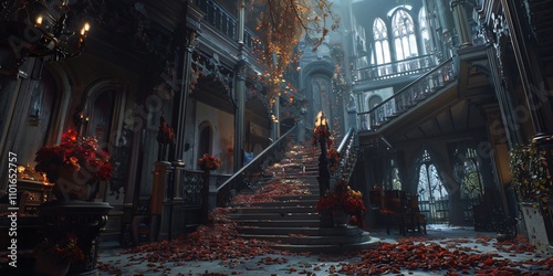 Halloween Night at the Gothic Mansion, Halloween Party in a Gothic Mansion