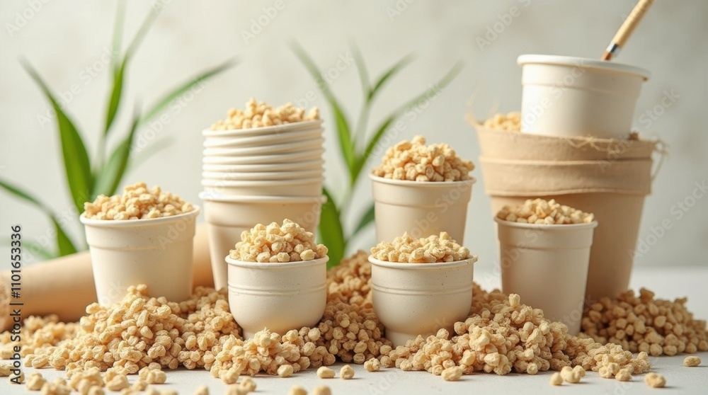 Biodegradable Materials: Cornstarch Cups and Bamboo Fiber Biodegradable Materials: Cornstarch Cups and Bamboo Fiber