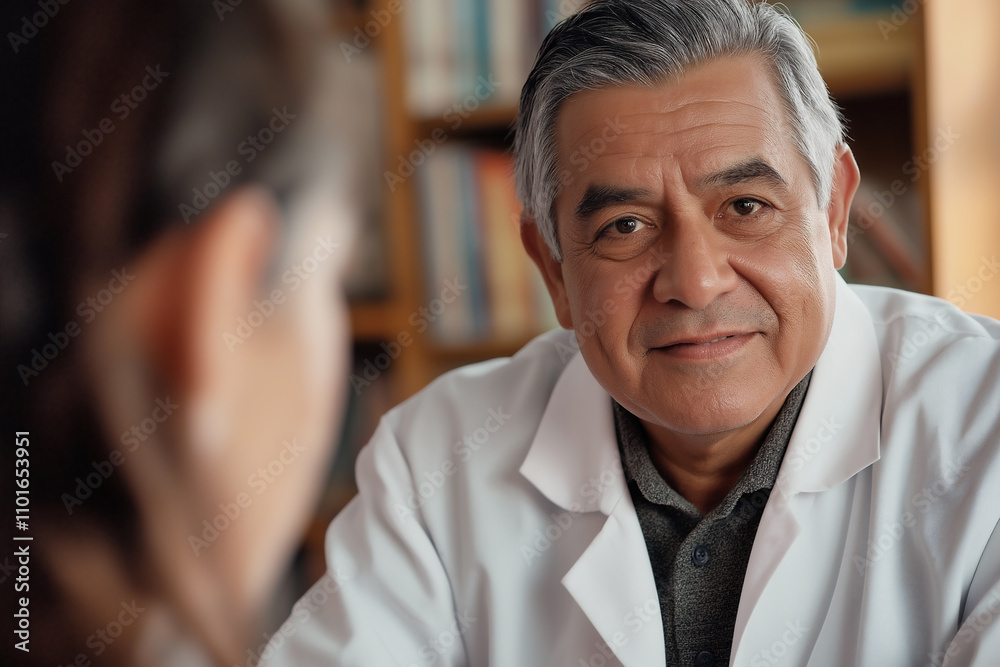 Obraz premium Medical consultation in a cozy office with friendly doctor and patient interaction. Generative AI