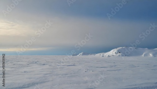 A stunning snow-covered landscape showcasing the serene beauty of a winter wonderland, with pristine white drifts, frosted trees, and a tranquil atmosphere ideal for seasonal inspiration.