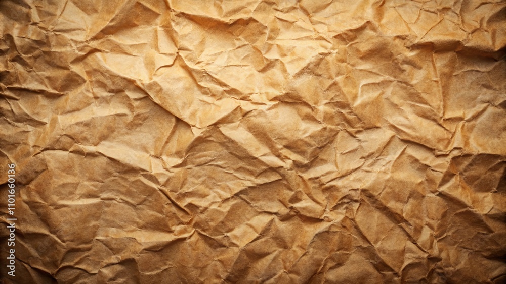 Textured Brown Wrinkled Paper Background A High-Resolution Image Ideal for Design Projects