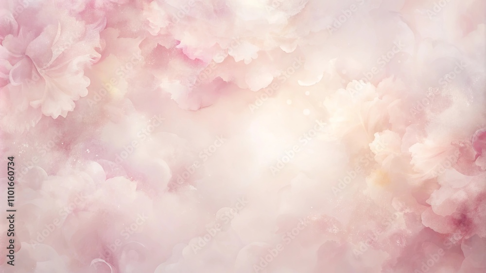 Dreamy Pastel Floral Background with Soft Focus and Light Glimmer Dreamy Pastel Floral Background with Soft Focus and Light Glimmer