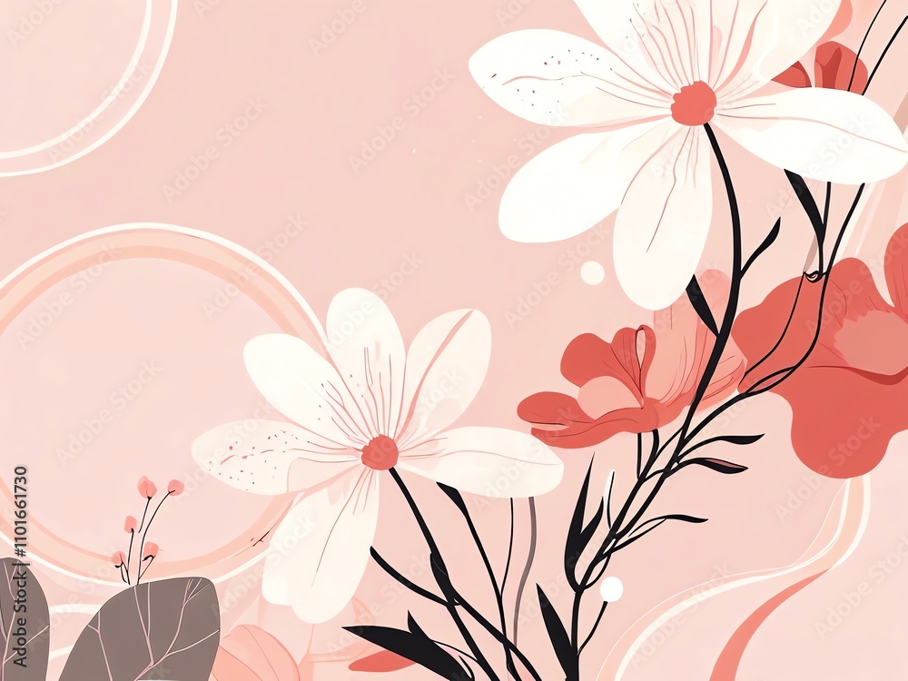 custom made wallpaper toronto digitalDelicate Floral Blossom: A Pastel Pink and Coral Dream
