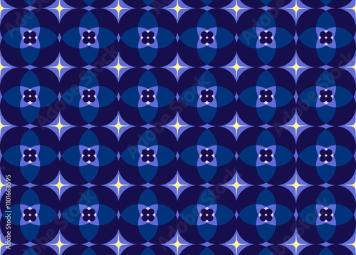 Motif géométrique vectoriel et coloré