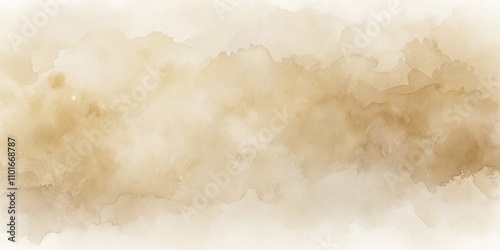 Abstract Beige Watercolor Wash Background Texture for Design Projects