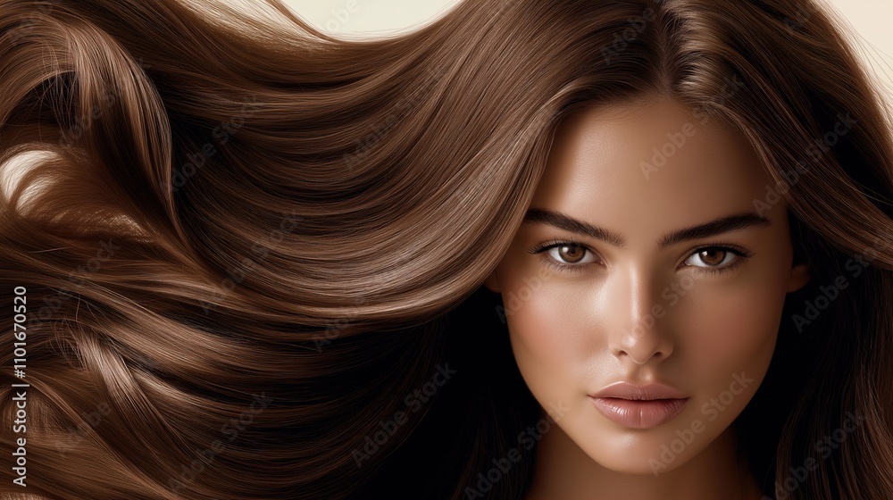 Luxurious hair transformation showcased through elegant packaging of premium dye Luxurious hair transformation showcased through elegant packaging of premium dye
