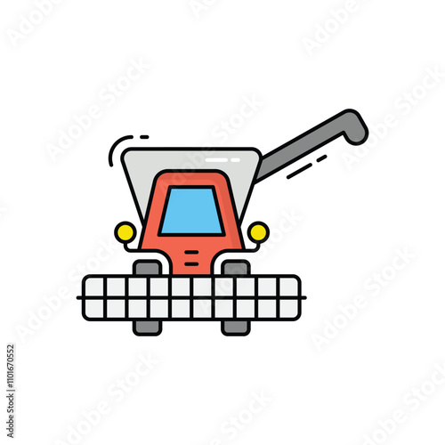Harvester vector icon