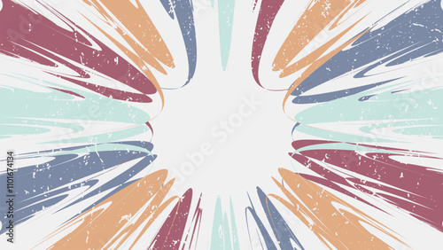 Abstract Colorful Splash Background with Pastel Tones - Retro Vintage Background