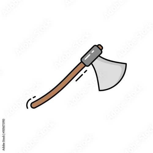 Wood Axe vector icon