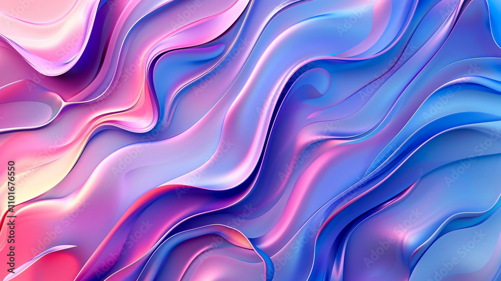 Fototapeta premium Abstract background with a blue and pink pattern, set against a purple backdrop.