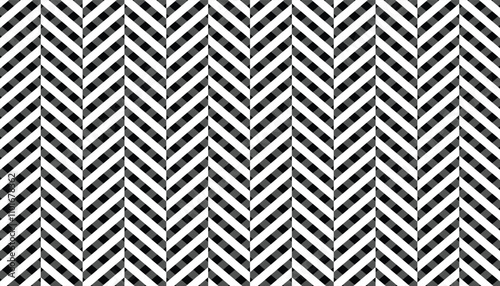 Jagged stripes. seamless surface pattern design. weaving strokes wallpaper. zigzag stripes. white strips with black shadow. vector illustration