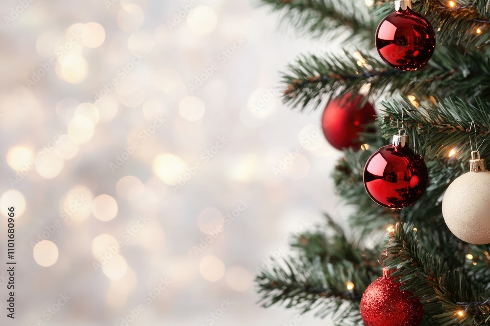 Obraz premium new year decorated living room, cozy christmas interior, ai generated